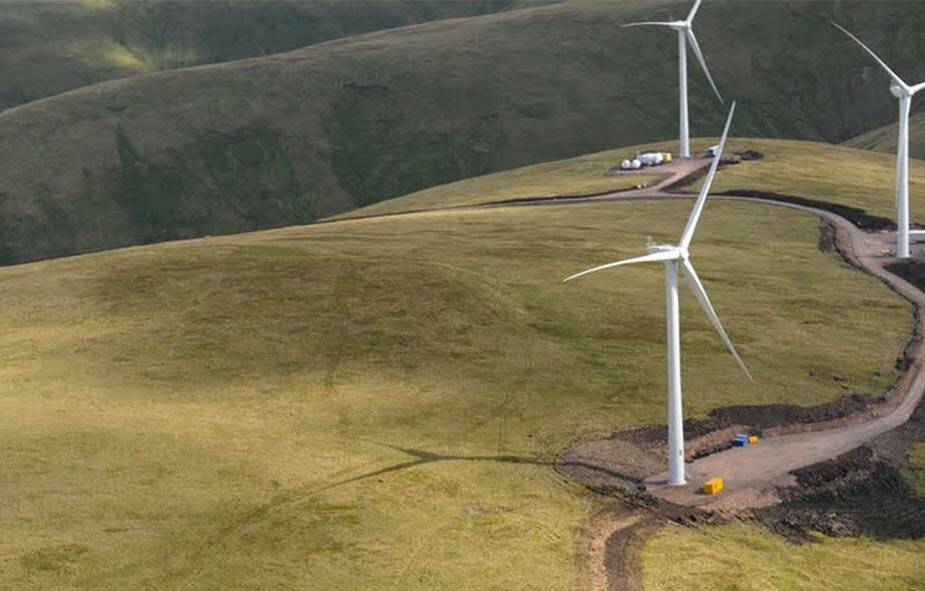 DEVELOPMENT: Image of what the Crudine Ridge Wind Farm at Sallys Flat will look like. Photo: CWP ASSET MANAGEMENT 062118wind