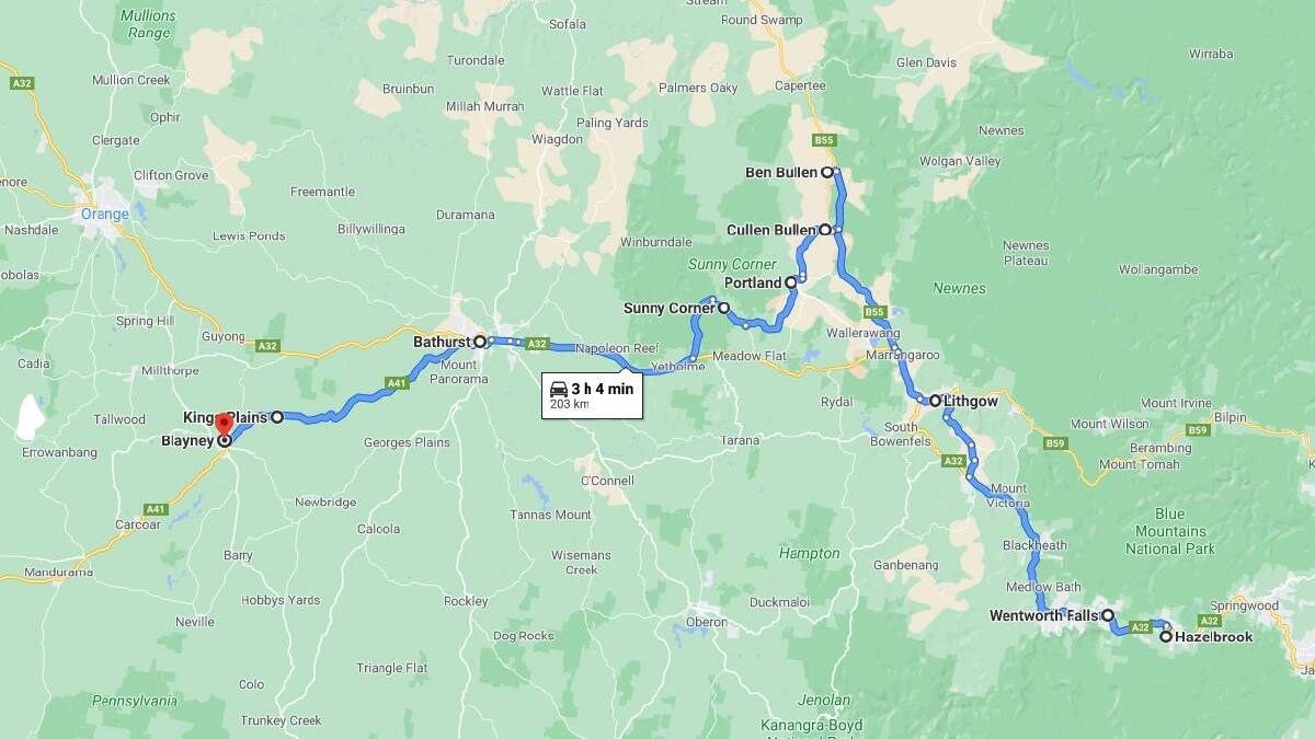 Seen in Blue Mountains, Bathurst and Blayney: missing dog's 200km trek