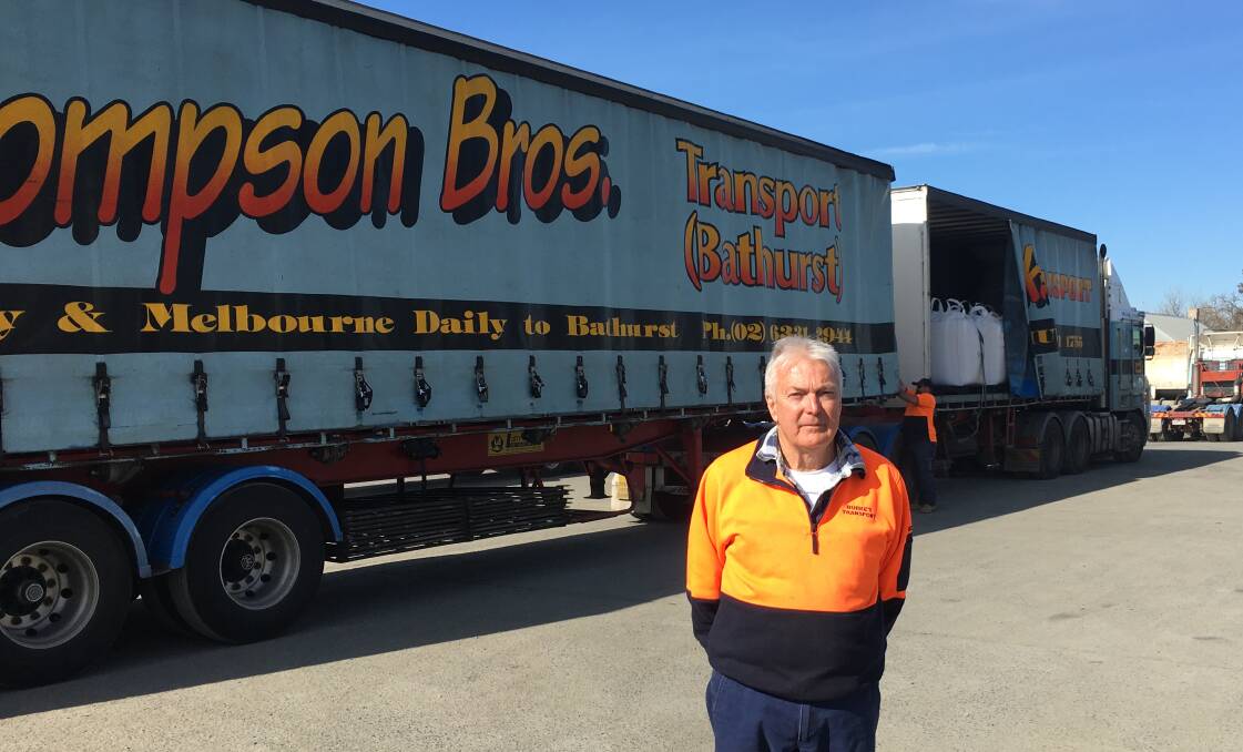 NO PROBLEMS: Burke's Transport owner Graeme Burke said his trucks haven't been delayed by the closure of the Victoria-NSW border. Photo: BRADLEY JURD