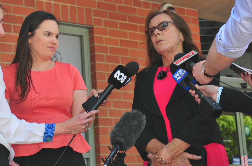 HOPE: Ricki Small, mother of missing Bathurst teenager Jessica Small, speaks to media following the announcement of a $1 million reward for information leading to the conviction of her daughter's killer.
