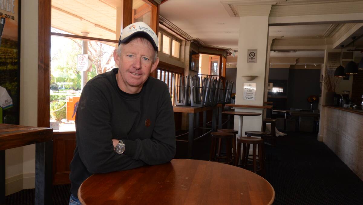 TOUGH TIMES: The Hotel Canobolas licensee and owner Phil Tudor fears hotels will "never be the same again" following the coronavirus pandemic. Photo: JUDE KEOGH