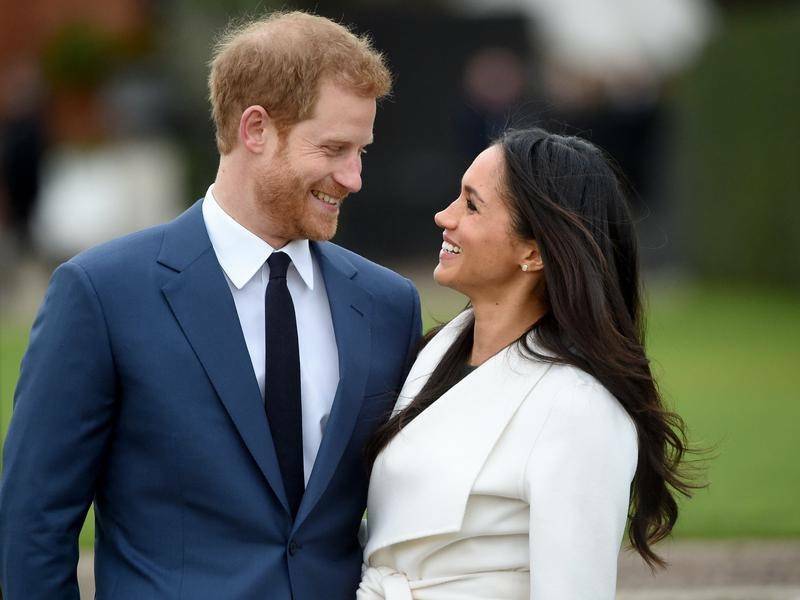 HAPPY COUPLE: Prince Harry and Meghan Markle will marry at St George's Chapel.