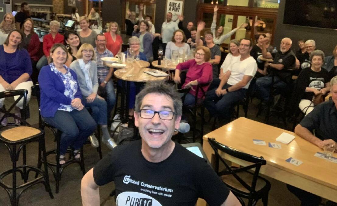 THE HIGH NOTES: Mitchell Conservatorium executive director Graham Sattler is the man behind the hugely-successful PUBlic Choir in Bathurst. Photo: MITCHELL CONSERVATORIUM