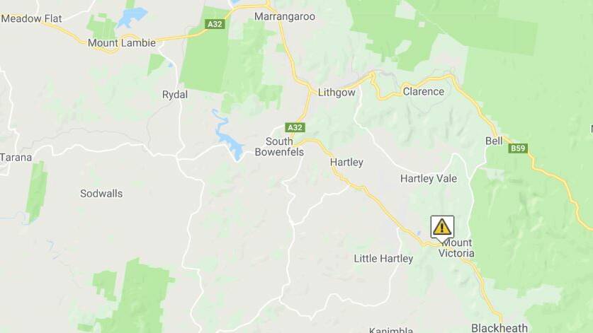 GO SLOW: A truck has crashed on the Great Western Highway in the Blue Mountains. Image: LIVE TRAFFIC NSW