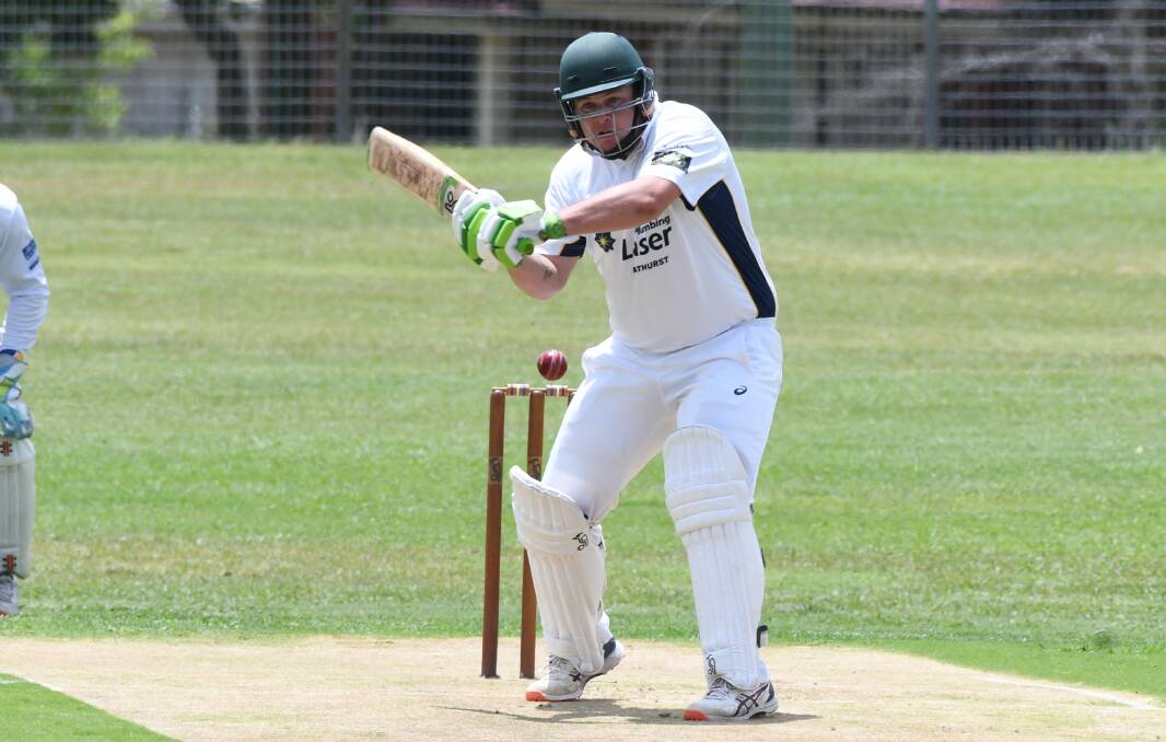 TON TIME: Andrew Brown scored his maiden BOIDC century for St Pat's Old Boys, continuing the club's impressive run of big scorers this season. Photo: CHRIS SEABROOK
