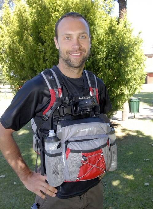 CHALLENGE: Former Bathurst resident Luke Tyburski will enter the Sahara Desert armed with little more than a camera and a backpack with 250km of running in front of him when he contests the Marathon Des Sables in April. Photo: PHILL MURRAY 011212pluke