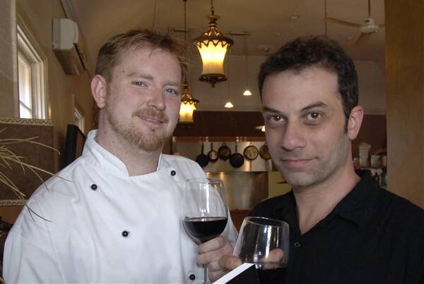 FANTASTIC LOCAL FOOD: Restaurant 9inety 2wo chef Brett Melhuish and manager Rob Salama.