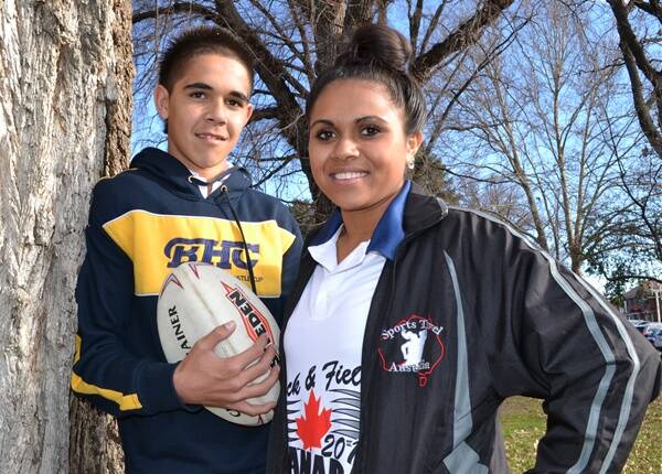 BIG WEEK: William and Kandy Kennedy have an important time ahead of them as William plays at the CHS Opens NSW touch football titles this week and Kandy heads to Canada to compete in track and field. Photo: ZENIO LAPKA 	062112zkennedy1