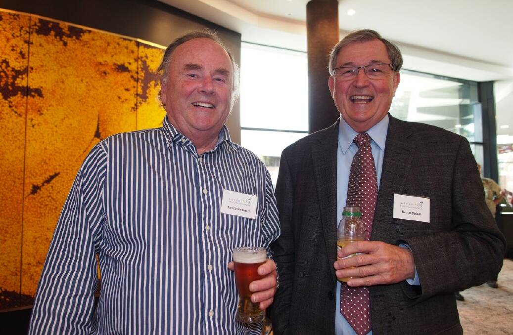 SNAPPED: Sandy Bathgate and Bruce Bolam.