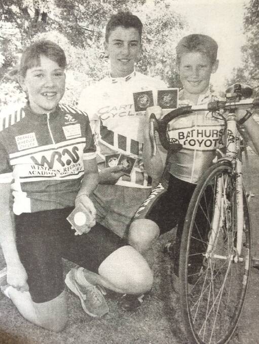 From the Western Advocate, December 1995. Natalie Grives, Brett Murphy and Mark Renshaw.