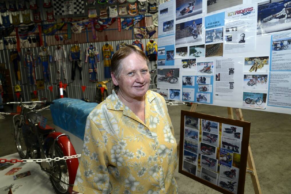 SNAPPED: At Ash's Speedway Museum open day was Pam McCabe. 121413pash3  
