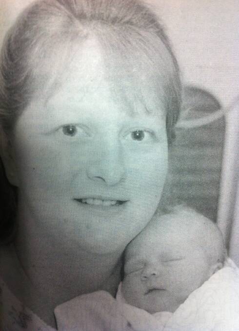 From the Western Advocate, December 1995. Charlotte Rose Foster with her mum, Kathryn.