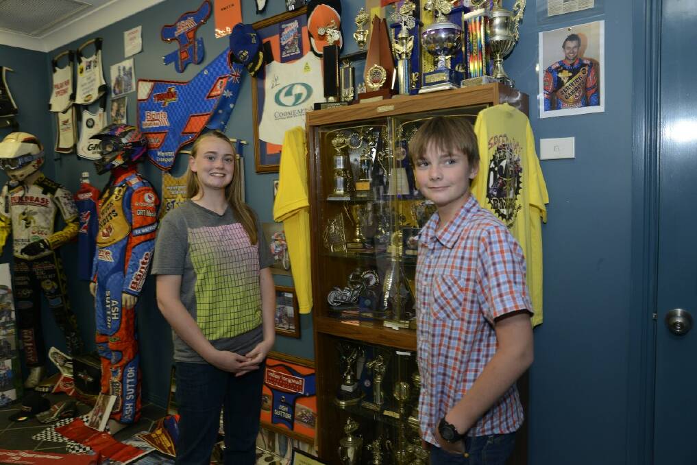 SNAPPED: Laila and Jack Corke At Ash's Speedway museum open day. 121413pash6  