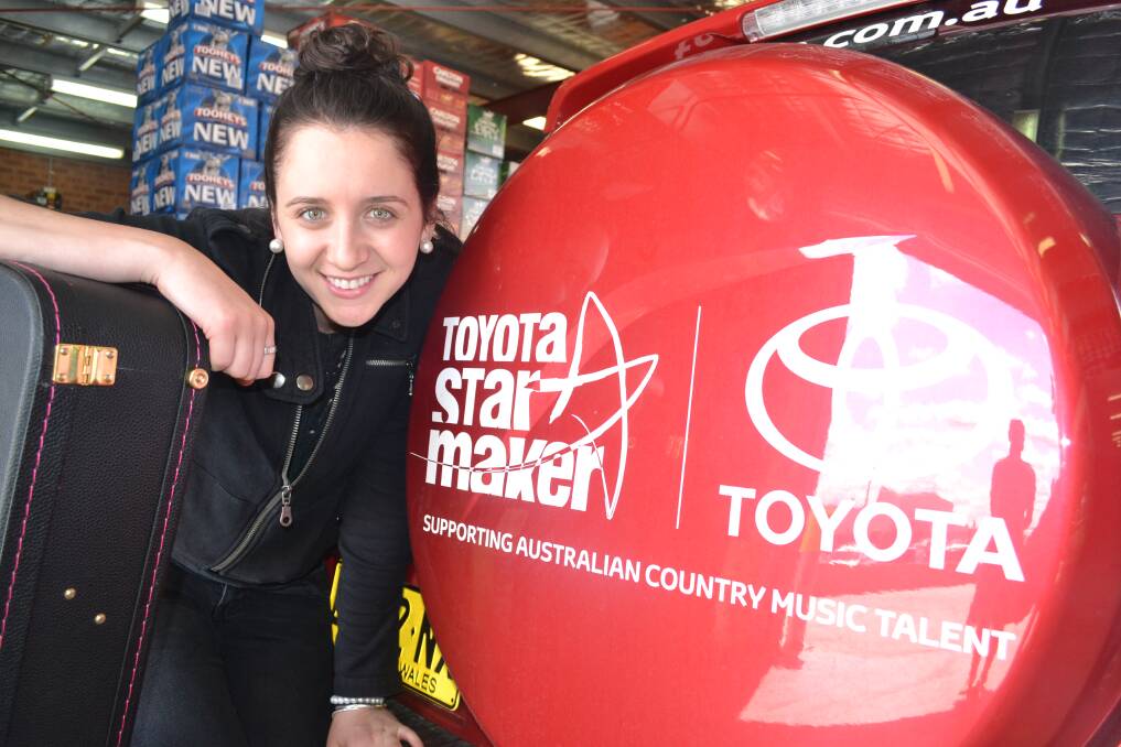 WHAT A STAR: Bathurst’s country music star Kaylee Bell is flying out to Nashville as part of her prize package for winning the Toyota Star Maker contest in Tamworth this year. 021213kayleesnap