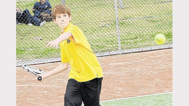 2011: Orange High School’s Lachlan Griffin helped his side to a vital 16-10 overall win in the tennis tie.