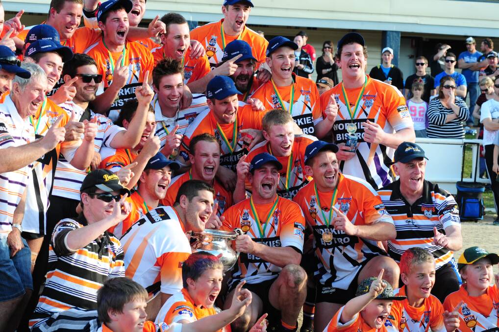  2012 - Lithgow Workies 40 def Orange CYMS 14. On the back of a 22-0 lead at half-time, Lithgow storm to their first premiership in seven years thanks largely to a big effort from the Workies pack and five-eighth Taf Nicolas.
