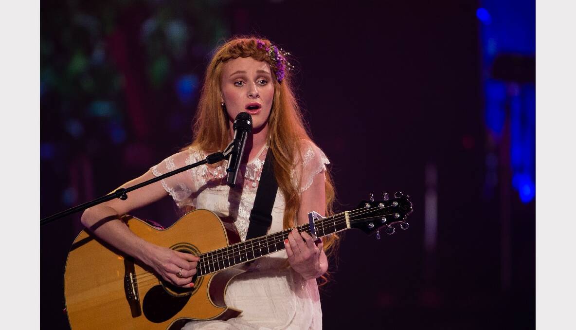 Celia Pavey performed Will you still love me tomorrow, in week three of the live finals. Photo supplied by The WIN Network.