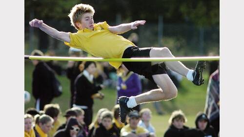 2008:  Orange High’s Grant Turner gets up and over during the athletics leg of their Astley Cup tie with Bathurst High.