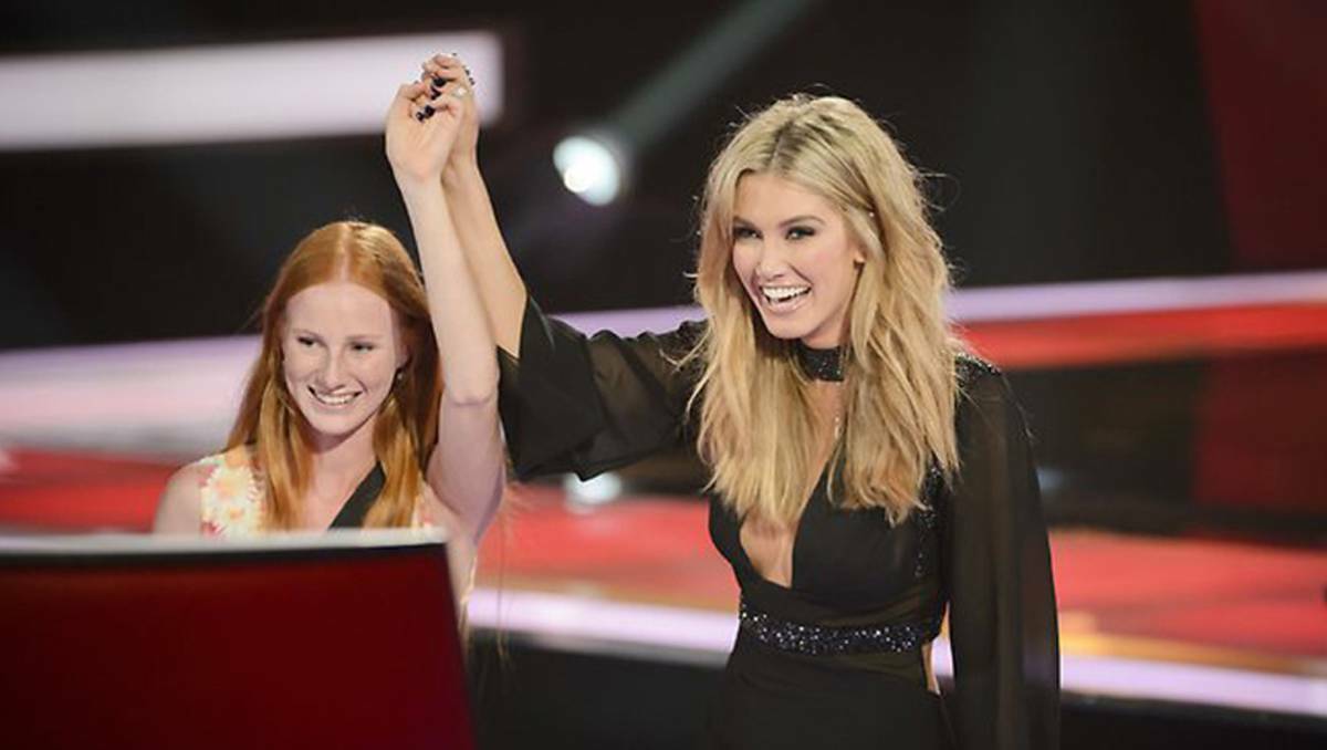 Celia Pavey’s blind audition on Win’s The Voice Australia was described as “the best performance we have seen” by coach Delta Goodrem. Photo supplied by The WIN Network.