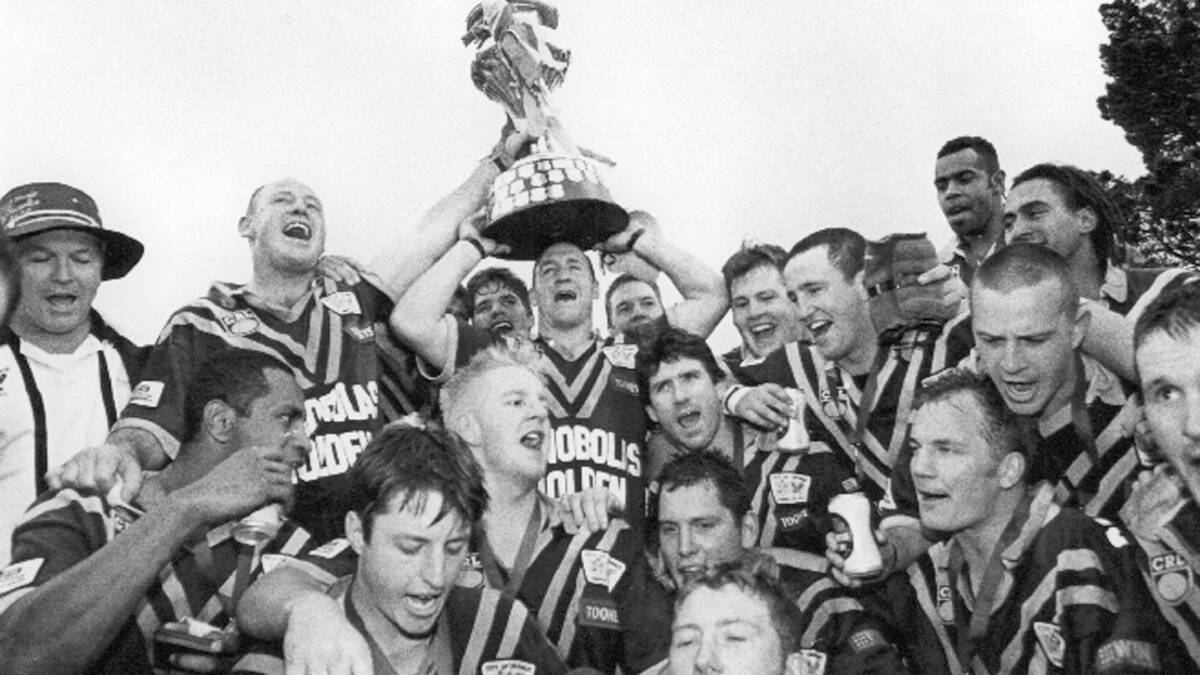 1999 - Orange Hawks 30 def Blayney Bears 16. Arguably one of the Group's greatest ever sides, minor premiers Hawks defeat a Blayney Bears team featuring international Paul Sironen by 12 points to end a 45-year premiership drought for the club.
