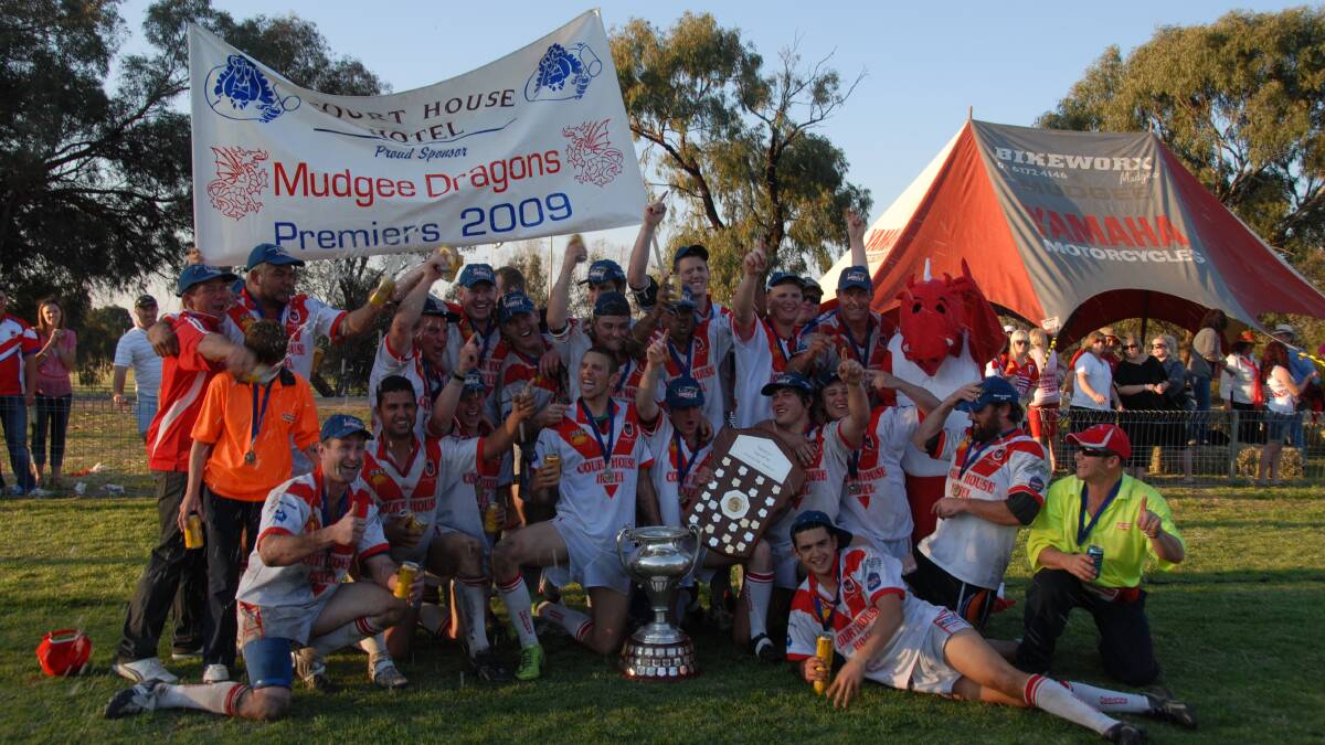 2009 - Mudgee Dragons 32 def Lithgow Workies 29. Down by 13 points with 14 minutes to go, Mudgee make Workies pay for a botched Terry Crane chip-and-chase with a late try to Dragons winger Corin Smith in one of the all-time great grand final endings.