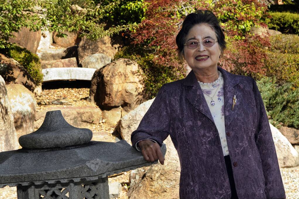 OVERWHELMED: Bathurst woman Fudeko Reekie has been awarded one of Japan's greatest honours, the Order of the Rising Sun. Photo: PHILL MURRAY 042313pfudeko1