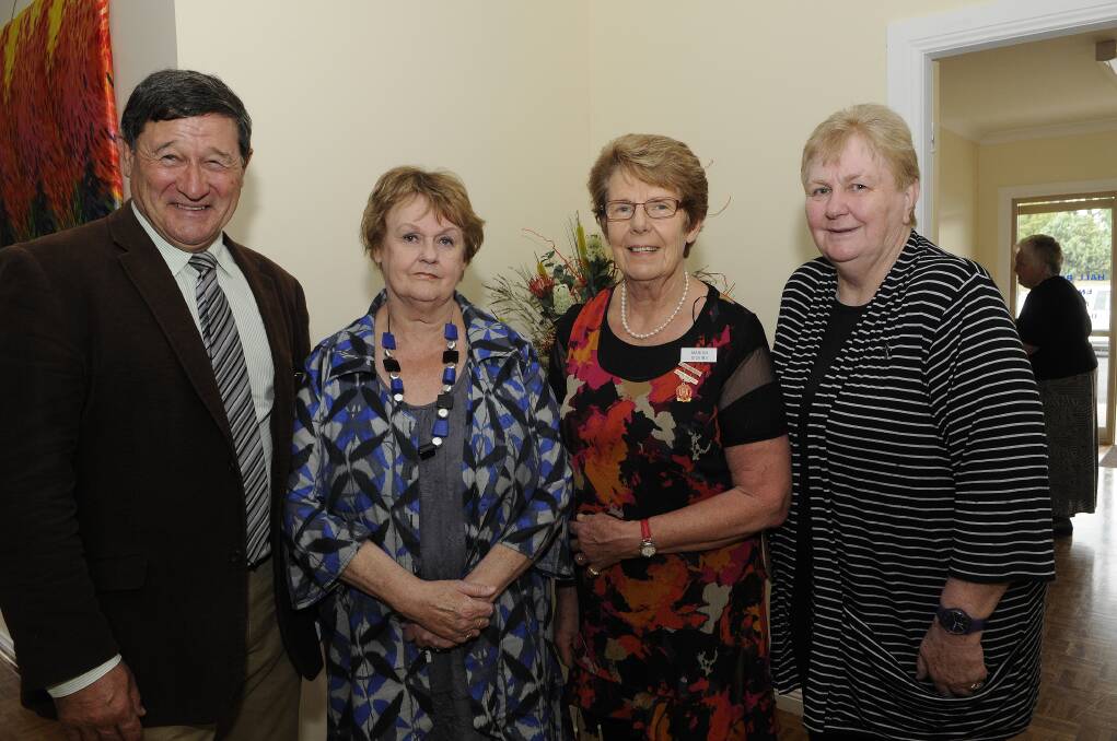 MACQUARIE CARE AUXILIARY 50TH ANNIVERSARY: John Cobb, Sharon Ryan, Marion Dickins and Sister Mary Lynch.